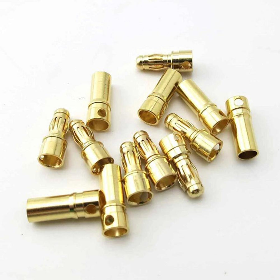 50 Pairs 5.5mm Gold Bullet Connector Banana Plug For ESC Battery Motor - MRSLM
