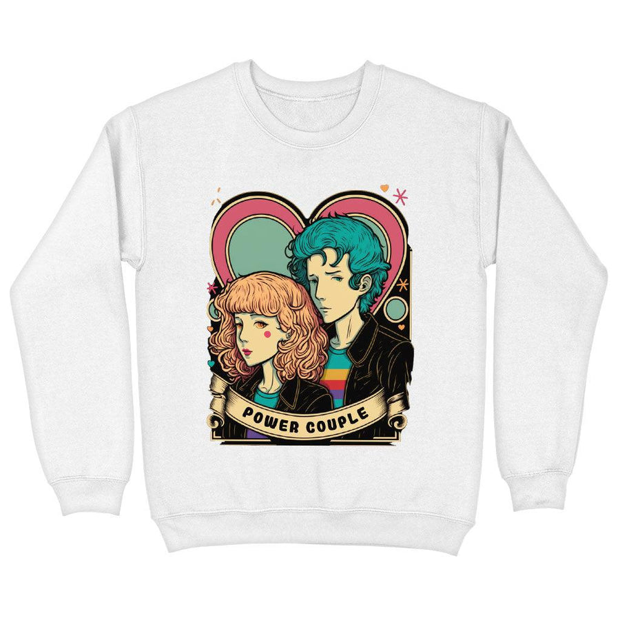 Power Couple Sweatshirt - Love Crewneck Sweatshirt - Art Sweatshirt - MRSLM
