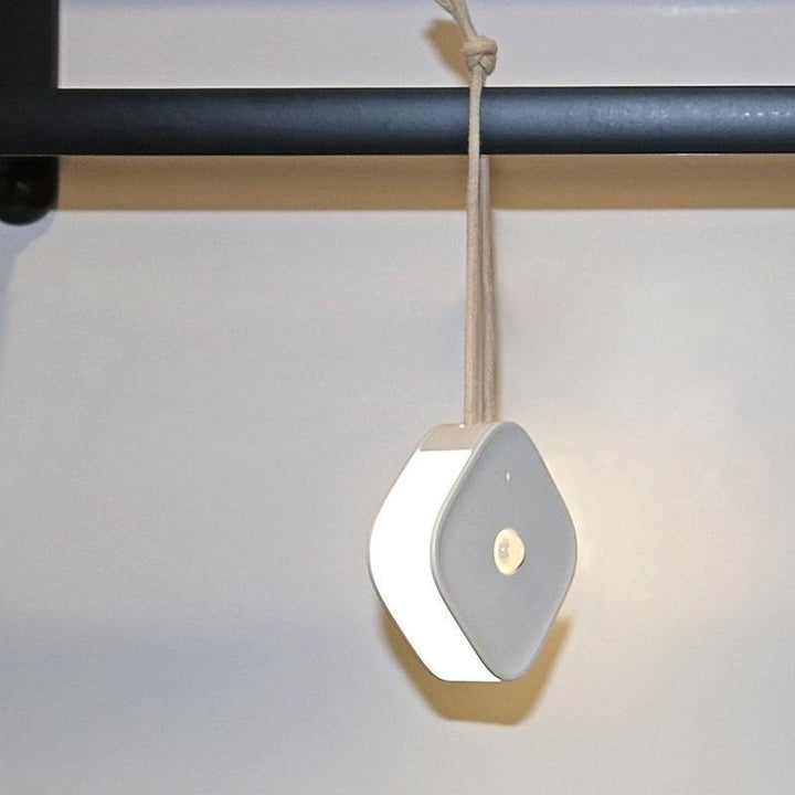 LED Night Wall Lamp Motion Sensor Human Induction Light USB Rechargeable (White USB) - MRSLM