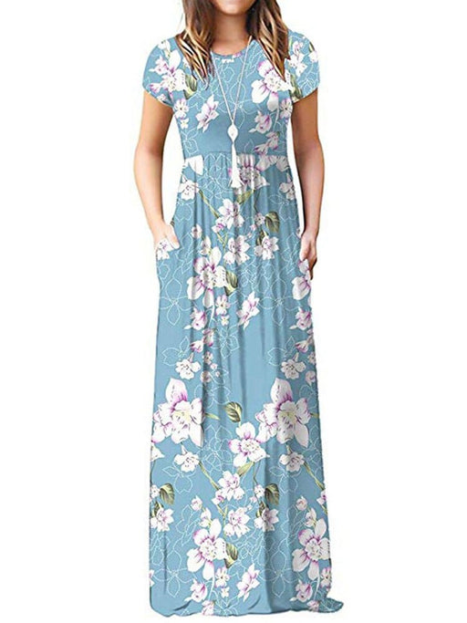 long floral dress, view 3 - MRSLM