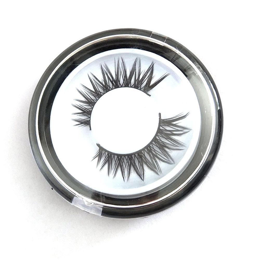 1Pair 3D Black Thick Lenthening Eye Lashes Handmade False Eyelashes Crisscross Makeup Tools - MRSLM