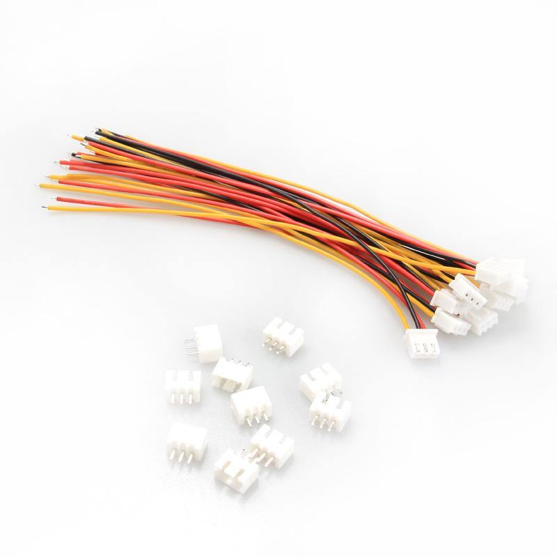 10Pcs DIY Mini Micro JST XH2.54mm 2PIN/3PIN/4PIN/5PIN/6PIN Connector Terminal Plug with Cable Wire 24AWG 15cm for RC Model Battery Receiver - MRSLM