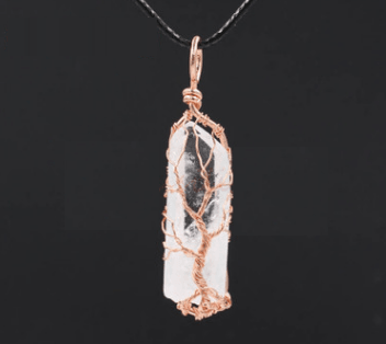 White Crystal Life Tree Necklace - MRSLM