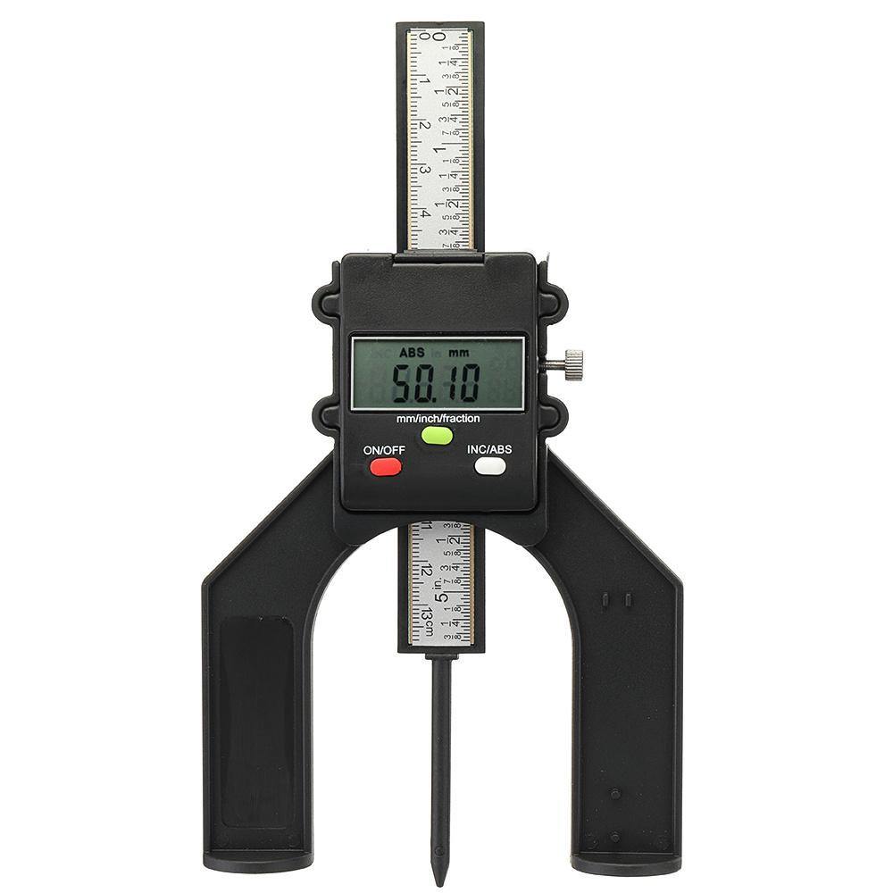 Drillpro LCD Digital Slide Caliper Vernier Ruler 0-80mm Height and Depth Gauge with Magnets Router Table Saw - MRSLM