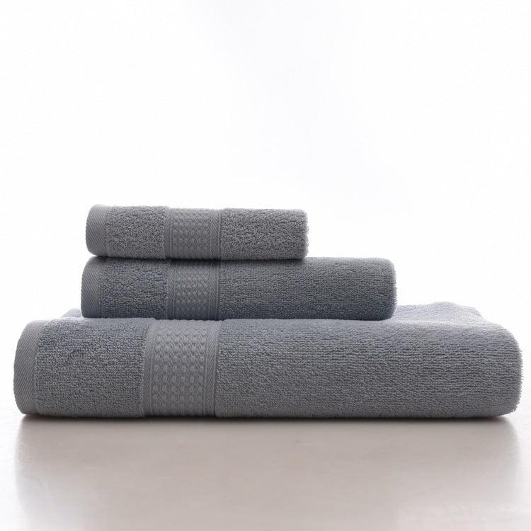 KC LN-01 Bath Pure Towels Long Stapled Cotton Beach Spa Thicken Super Absorbent Towel Sets - MRSLM