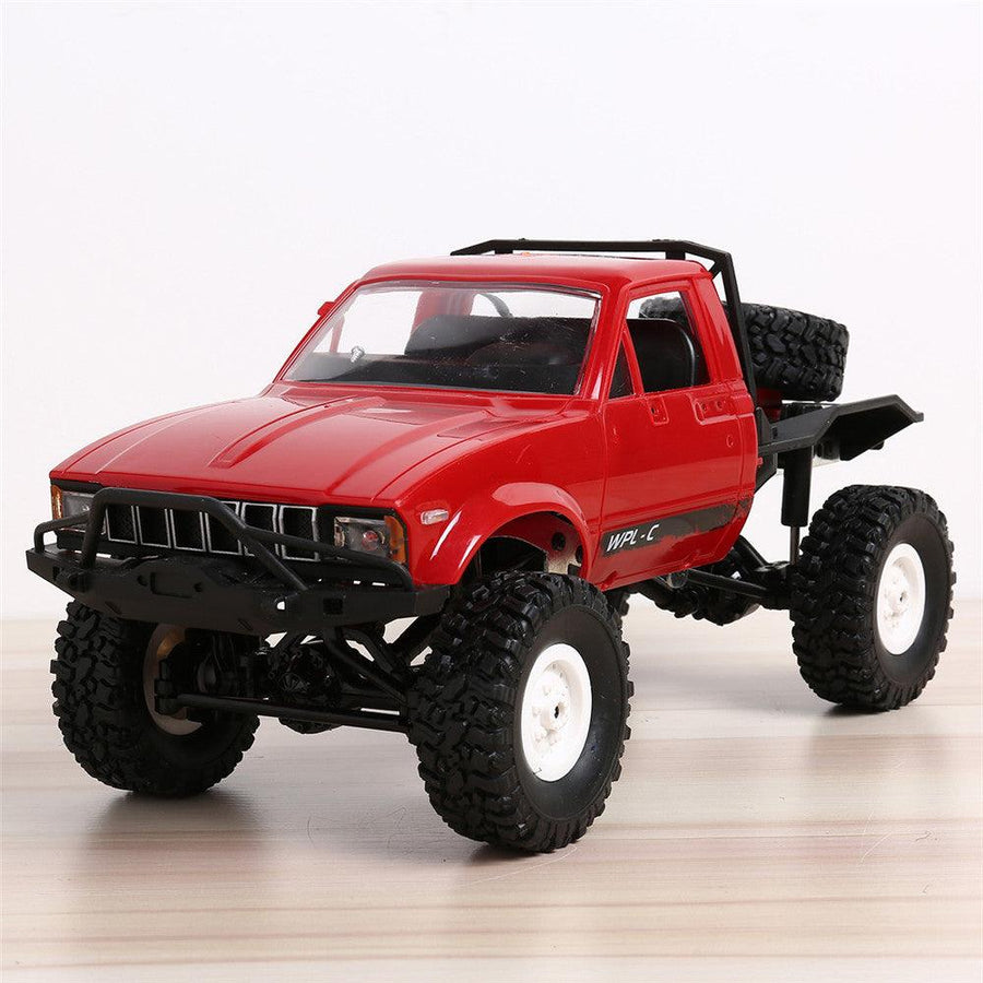 Bang good WPL C14 1/16 2.4G 4WD Off Road RC Military Car Rock Crawler Truck With Front LED RTR Toys - MRSLM