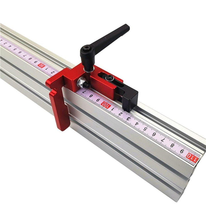 400-1200mm Miter Gauge Fence 75 Type T-Slot Aluminium Woodworking Fence Backet Table Saw Woodworking Workbench DIY Modification for Woodworking Tool - MRSLM