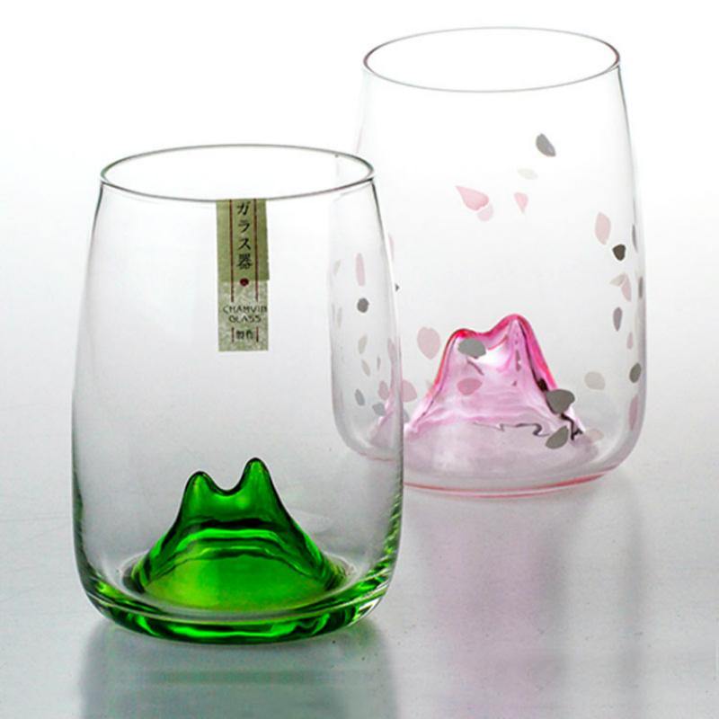 Cherry Blossoms Glass Cup Japanese Crystal Glass - MRSLM