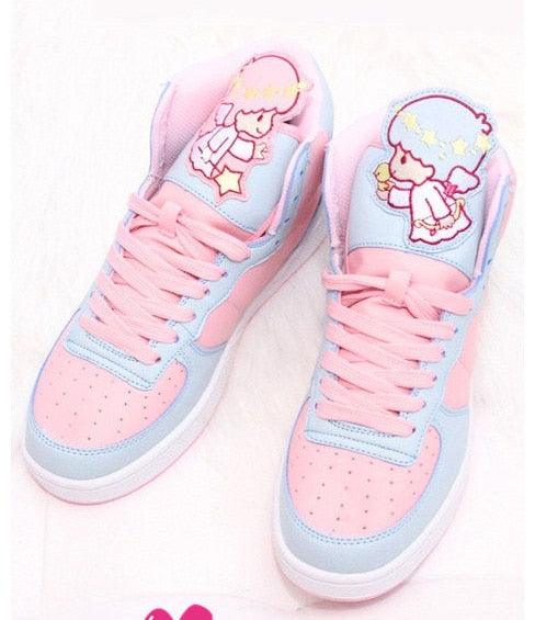 Ins Super Fire Harajuku Soft Sister Shoes Japanese Cute Macaron Girls Heart Shoes Net Red - MRSLM