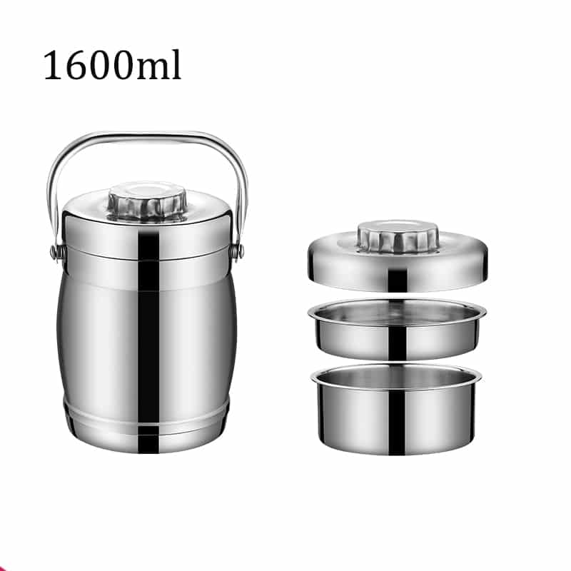 stainless steel vacuum thermo lunch box, view 2 - MRSLM