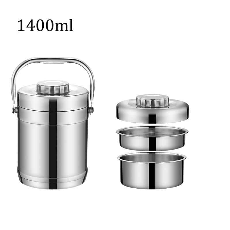 Double Wall Stainless Steel Vacuum Thermo Lunch Box