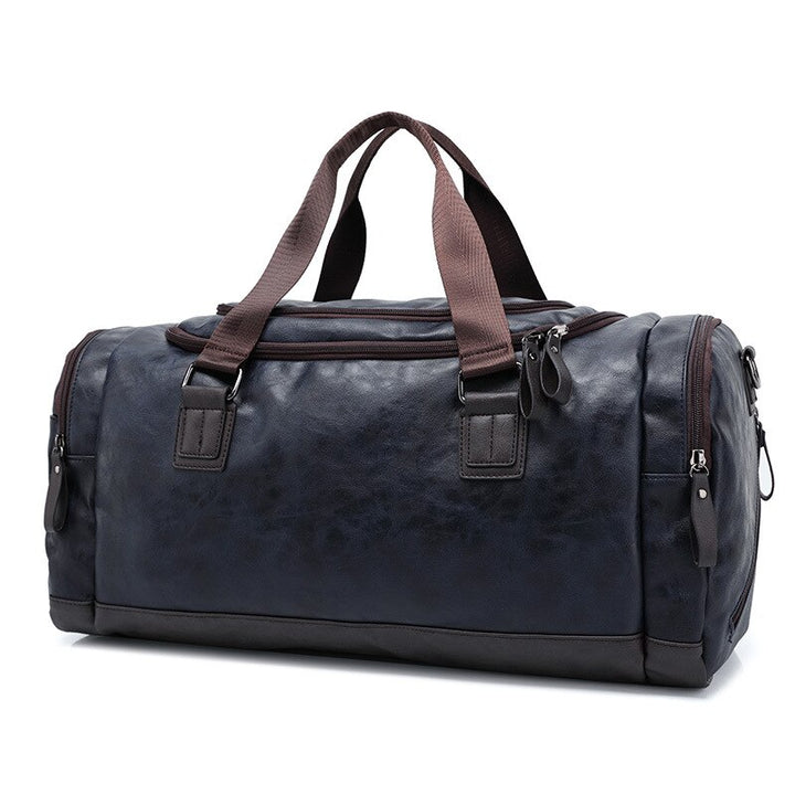 Casual Leather Travel Duffel Bag