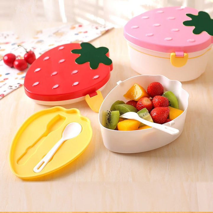 Strawberry Shaped Lunch Box for Kids