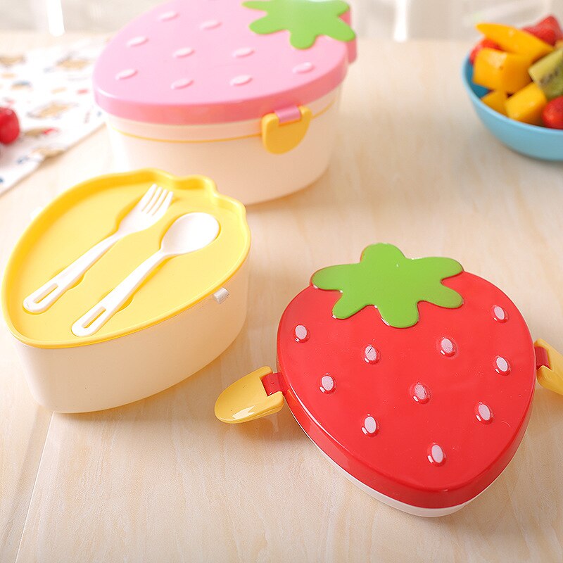 Strawberry Shaped Lunch Box for Kids