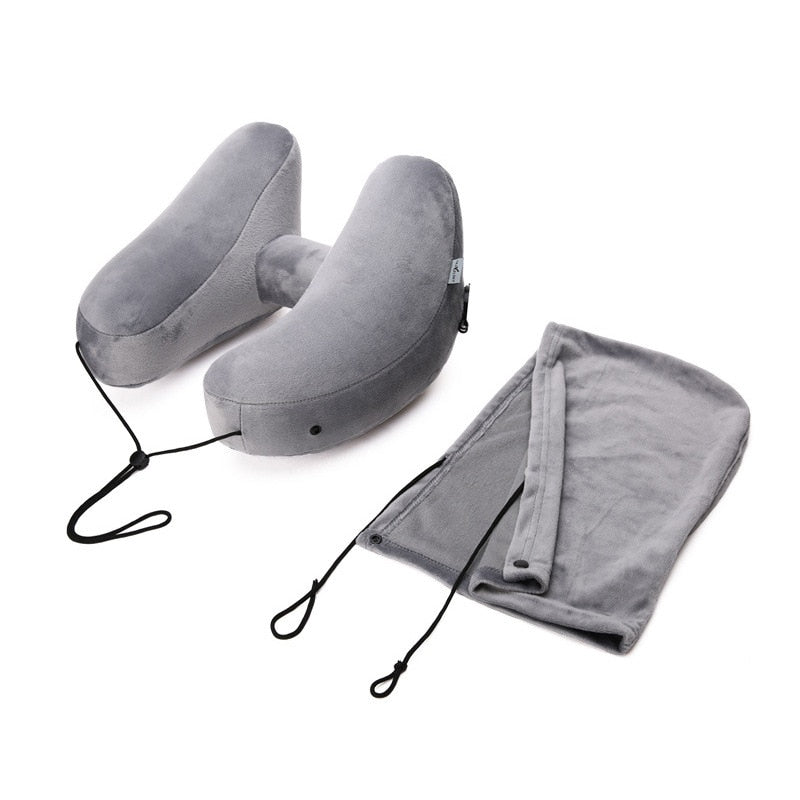 H-shaped inflatable travel pillow, view 11 - MRSLM