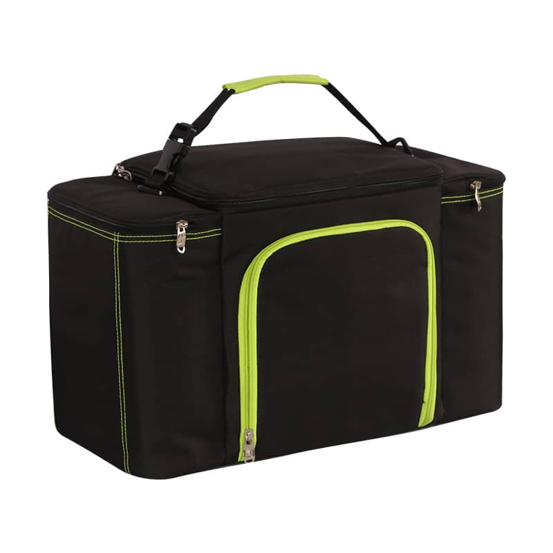 Large 3-compartment insulated lunch bag, view 6 - MRSLM
