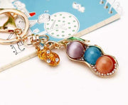 rhinestone car key chain, view 10 - MRSLM