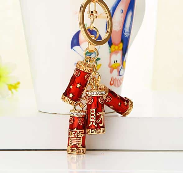 rhinestone car key chain, view 21 - MRSLM