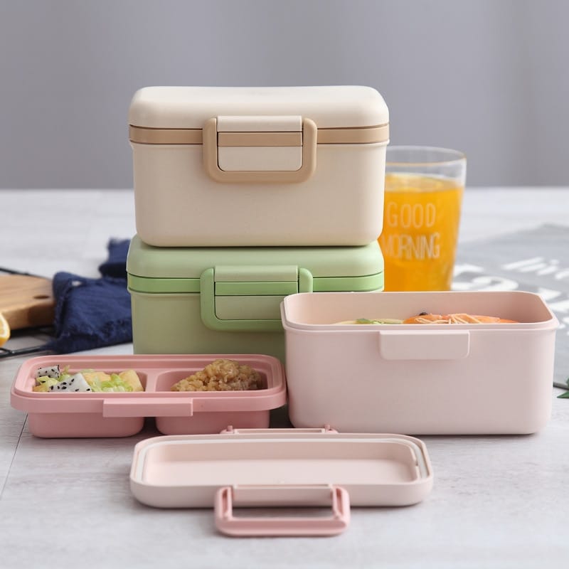 Microwavable BPA Free Bamboo Fiber Lunch Box