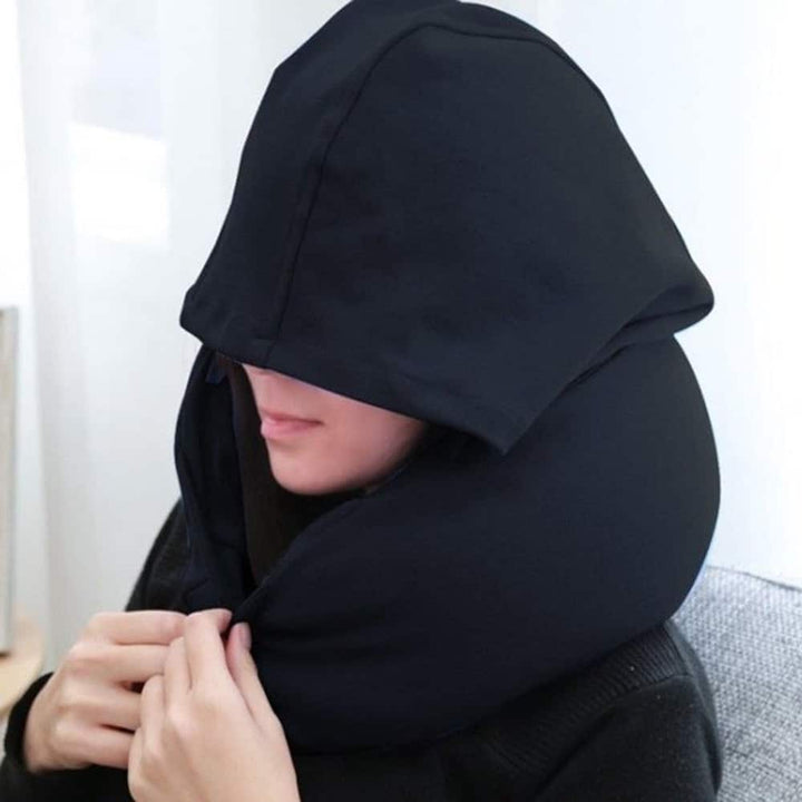 Travel Pillow with Hood