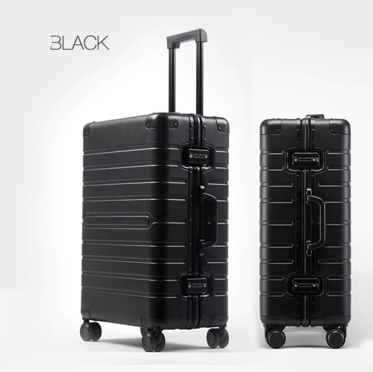 Wheeled Aluminum Travel Suitcase