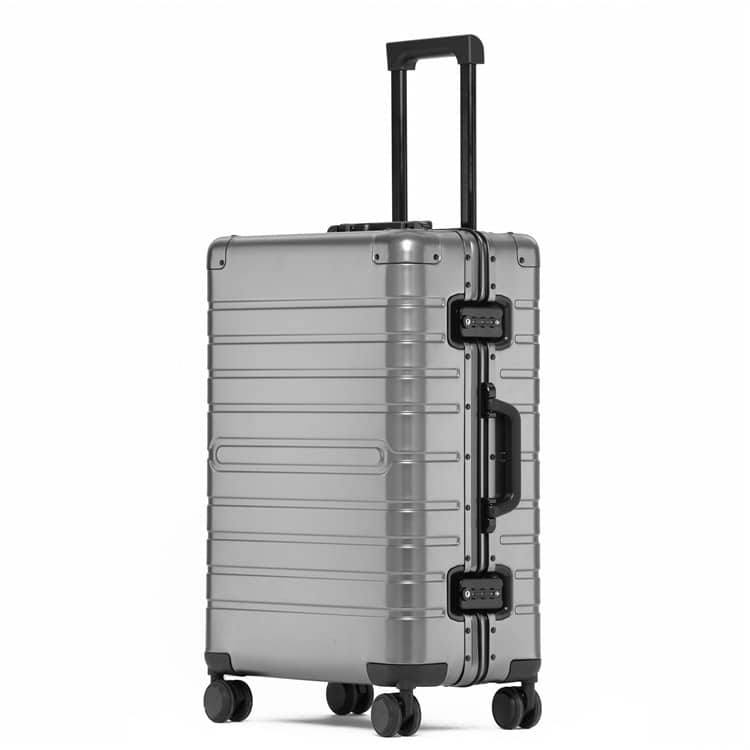 Wheeled Aluminum Travel Suitcase