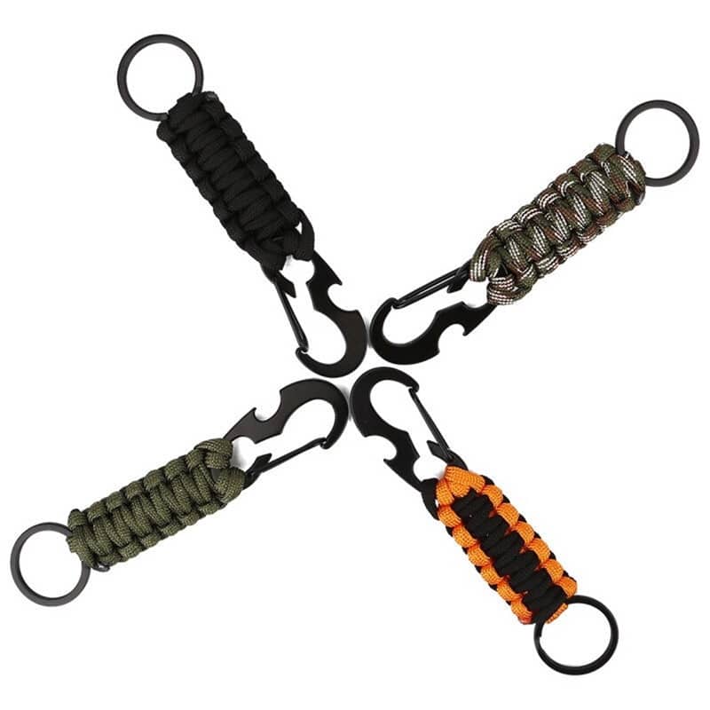 rope carabiner key chain, view 6 - MRSLM