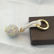 glitter rhinestone keychain, view 3 - MRSLM
