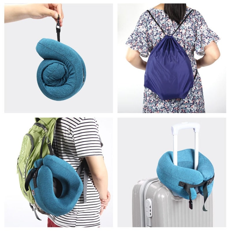 adjustable u-shaped travel pillow, view 9 - MRSLM