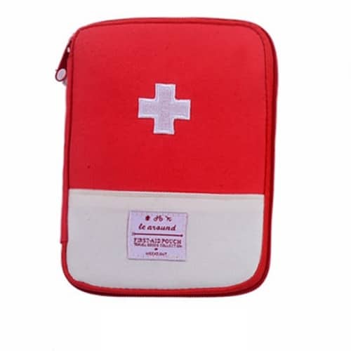 Portable Useful Cross Print First Aid Travel Bag