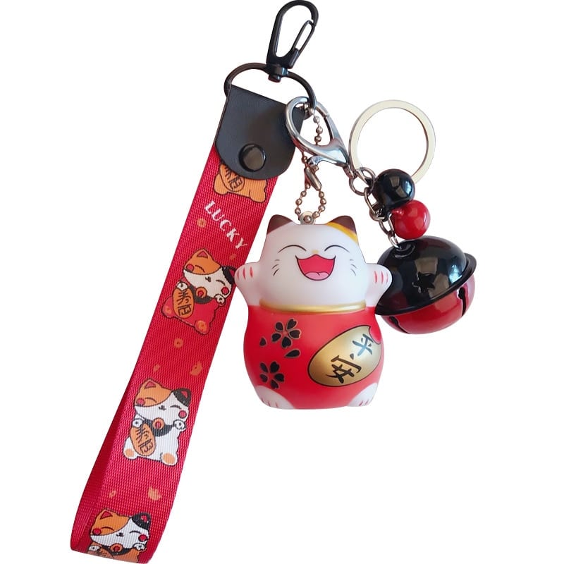 Cartoon Lucky Cat Key Chain