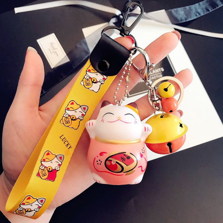 Cartoon Lucky Cat Key Chain