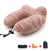 u-shaped travel neck pillow set, view 4 - MRSLM