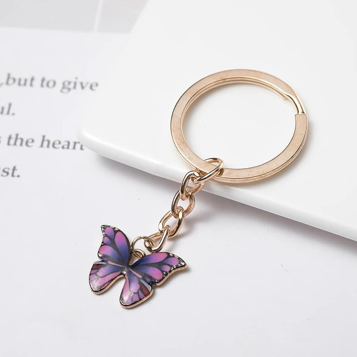 Colorful Double Butterfly Keychain