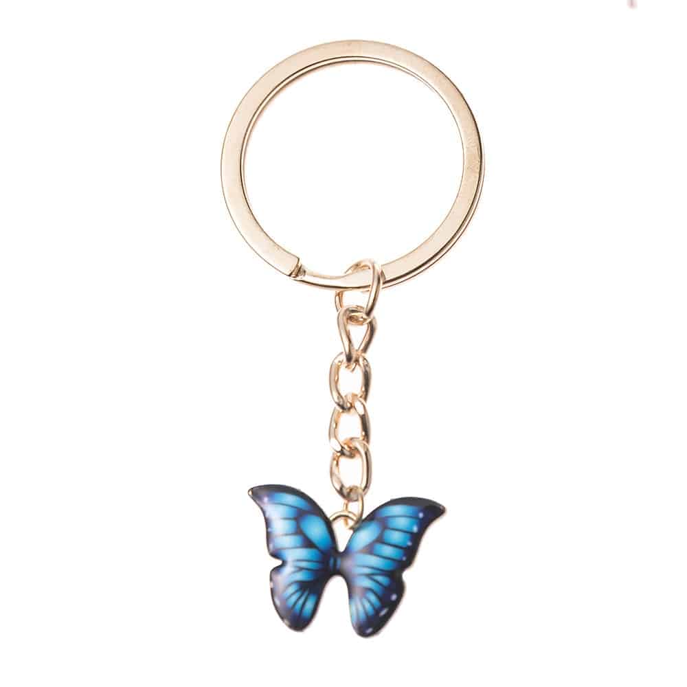 Colorful Double Butterfly Keychain