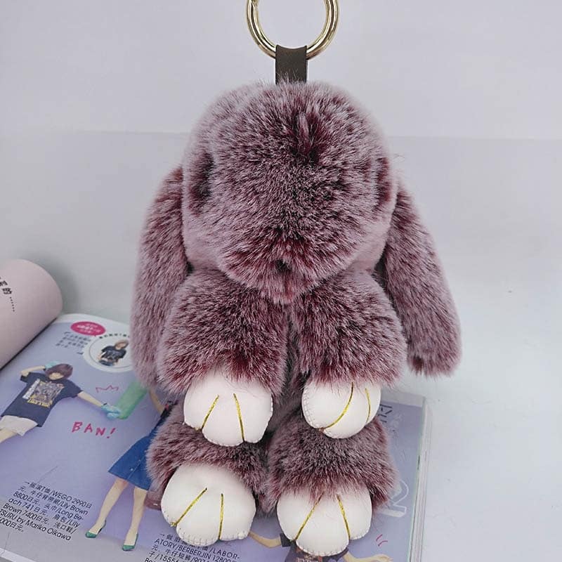 Large Fluffy Rabbit Key Ring – MRSLM