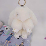 Large fluffy rabbit key ring, view 9 - MRSLM