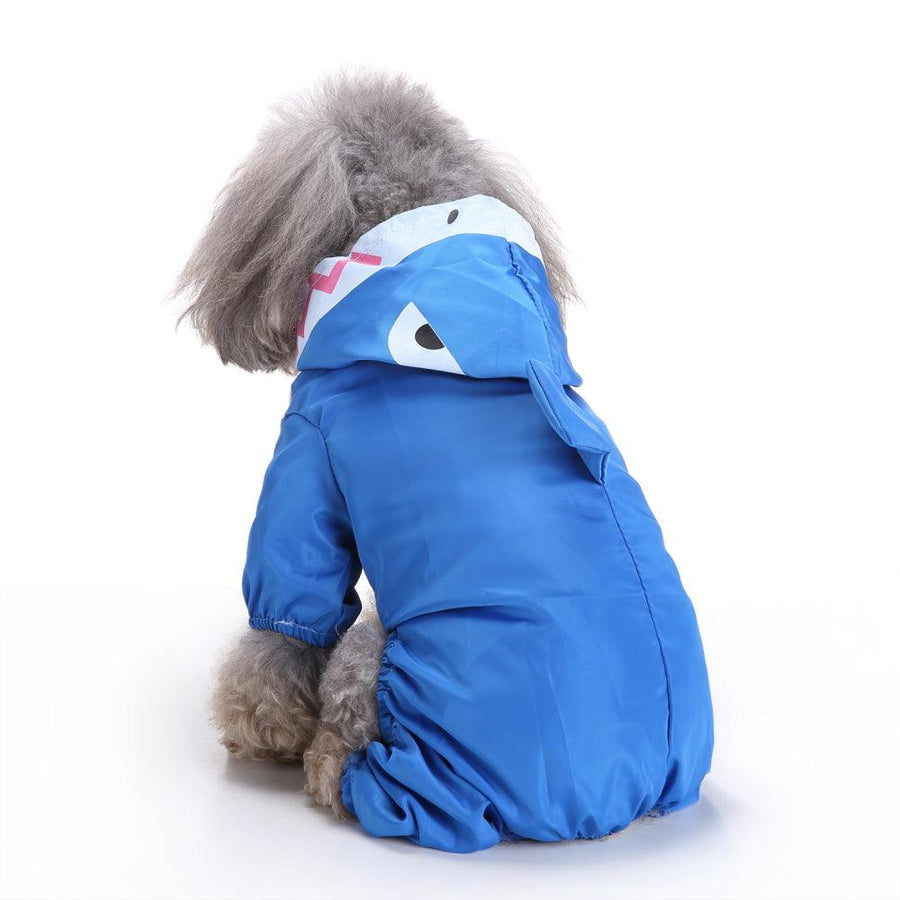 Dog Raincoat Rainsuit Waterproof Dog Puppy Jacket Coat Pet Rainwear Clothes for Small Dog - MRSLM