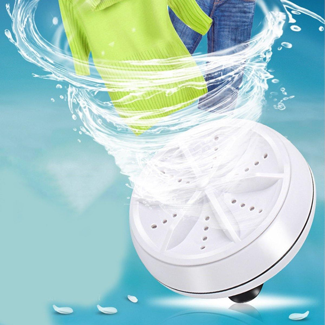 Portable Mini Washing Machine Ultrasonic Turbine Clothes Mini Wash Mashing Personal Laundry Washer Travel - MRSLM