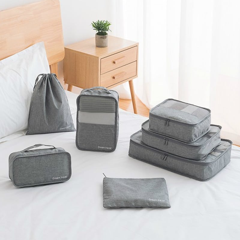 Travel Zippered Clothes Organizers 7 pcs/Set