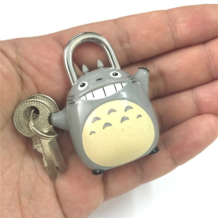 Funny Totoro Travel Bag Lock & Keys