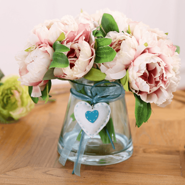 Simulation Peony Artificial Colorful Flower Gerbera Wedding Party Home Cafe Decorations - MRSLM