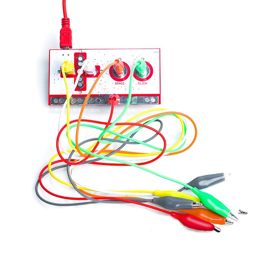 Alligator Clip Jumper Wire Standard Controller Board Kit for Makey Makey Science Toy - MRSLM