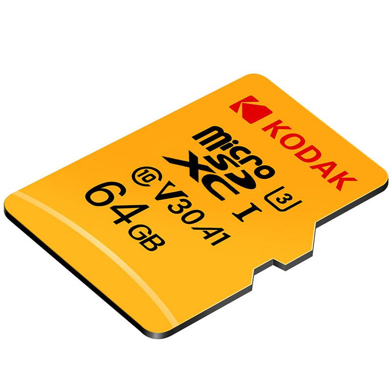 KODAK Micro SD Memory TF Flash Card 64GB 128GB U3 A1 V30 Micro SDHC Card SDXC Card for Video and Mobile Storage - MRSLM