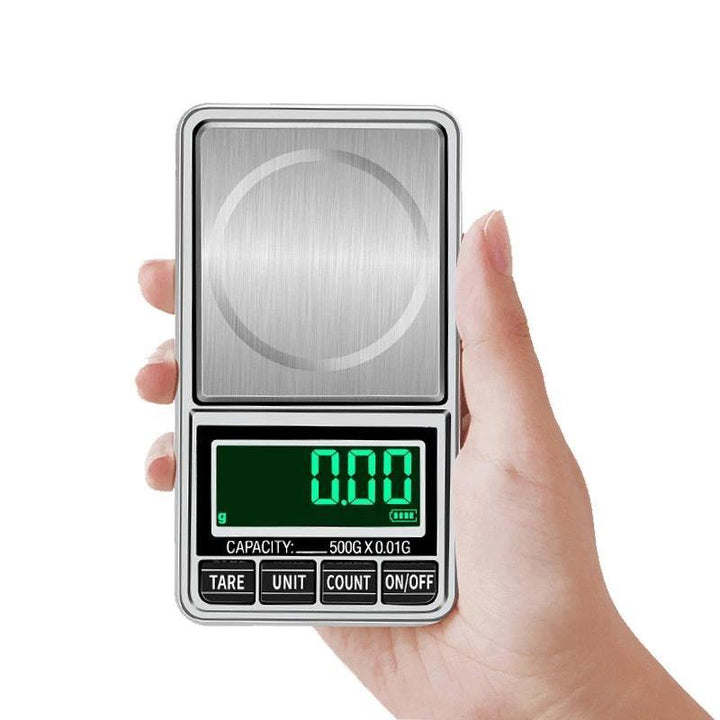 Mini Green Backling 0.01g Pocket Digital Scales for Gold Bijoux Sterling Jewelry Weight Balance Gram Electronic Scale - MRSLM