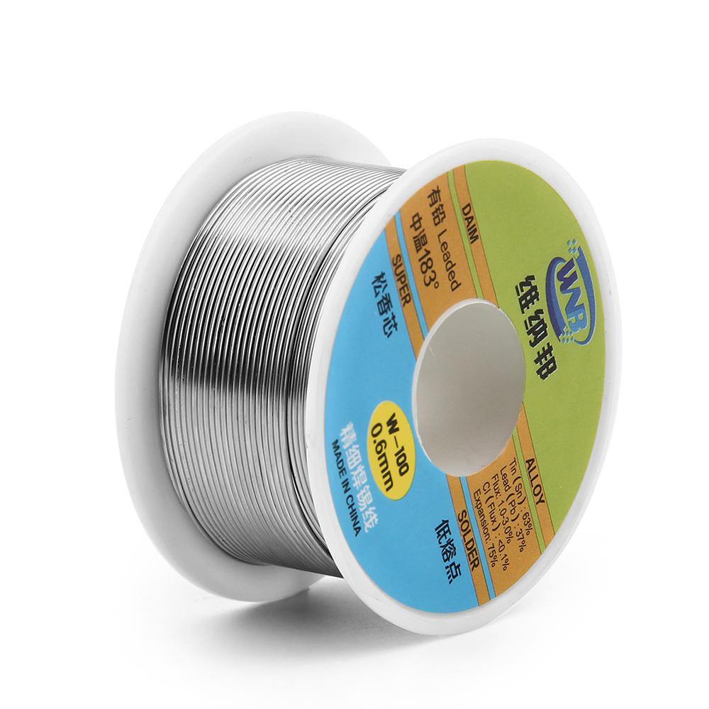 WNB 90g 63/37 Rosin Core Tin Lead 183℃ Melt Silver Solder Wire Welding Flux 2.0% Iron Cable Reel 0.3mm 0.4mm 0.5mm 0.6mm 0.8mm - MRSLM