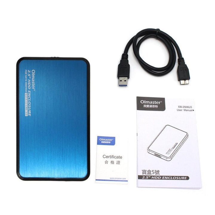 Olmaster EB-2506U3 2.5 Inch SSD HDD Enclosure Docking Station Sata USB 3.0 HDD Base for Notebook PC Hard Disk Drive - MRSLM