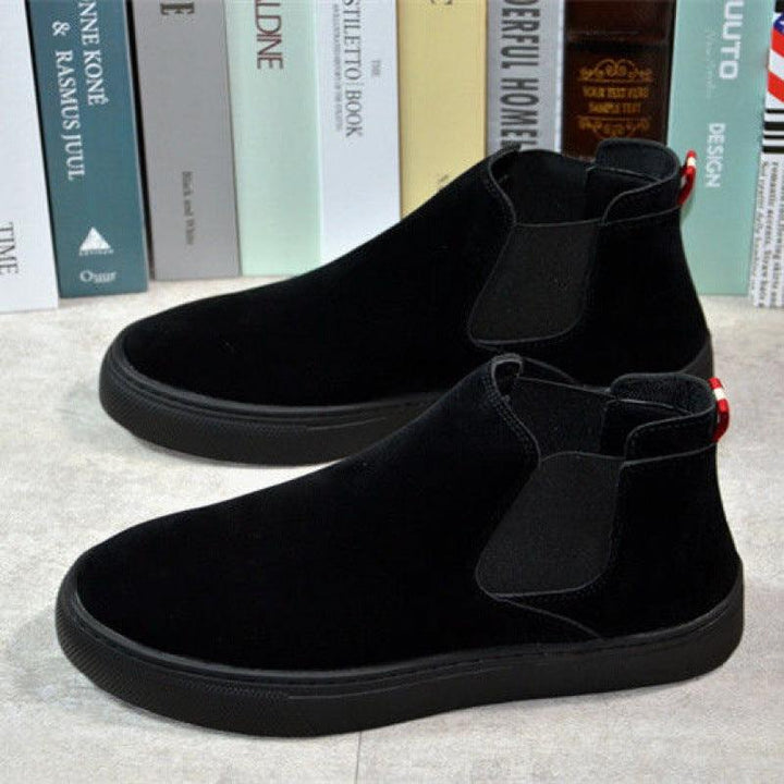 Thick-soled Elasticated Trendy Fashion Martin Boots Casual Thin Cotton Shoes - MRSLM