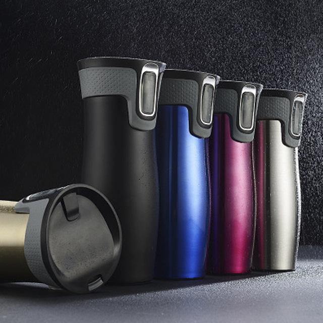 Vacuum Insulated Stainless Steel Travel Mugs Water Flask Thermal Tea Bottle - MRSLM