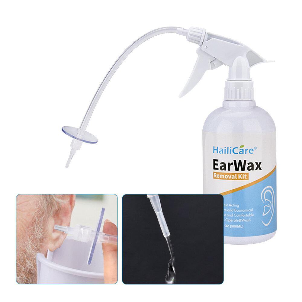Adults Kid Ear Irrigation Cleaning Kit Premium Ear Wax Removal Kit with Ear Washing Syringe Squeeze Bulb Ear Health Care - MRSLM